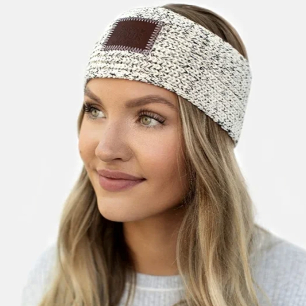 Love Your Melon Teal Knit Headband ear warmer winter head wrap - Picture 4 of 4